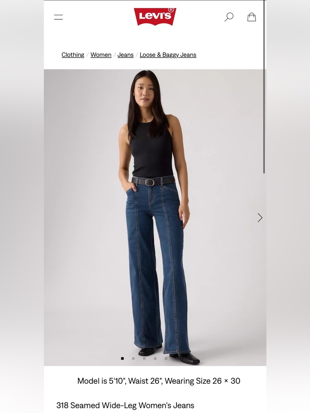 Levi’s Seamed Wide-Leg Women's Jeans